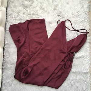 FOREVER 21 LOW CUT SILK DRESS ELEGANT